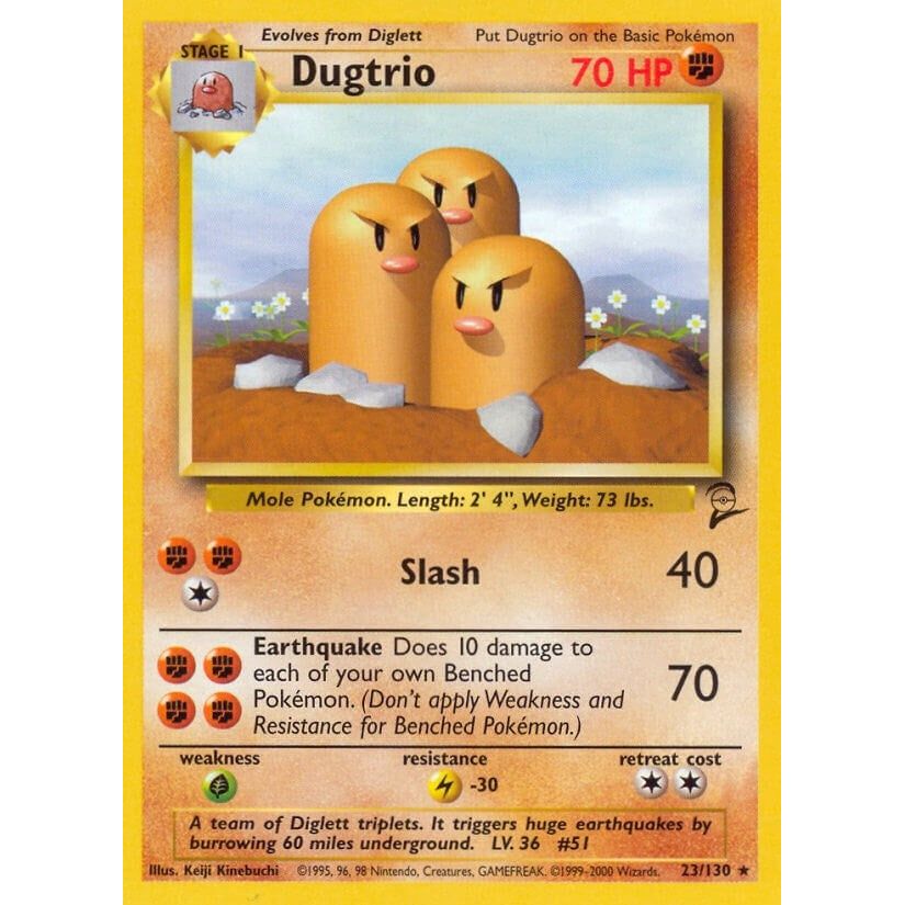 Image for Dugtrio (023/130) (BS2) - Pokemon