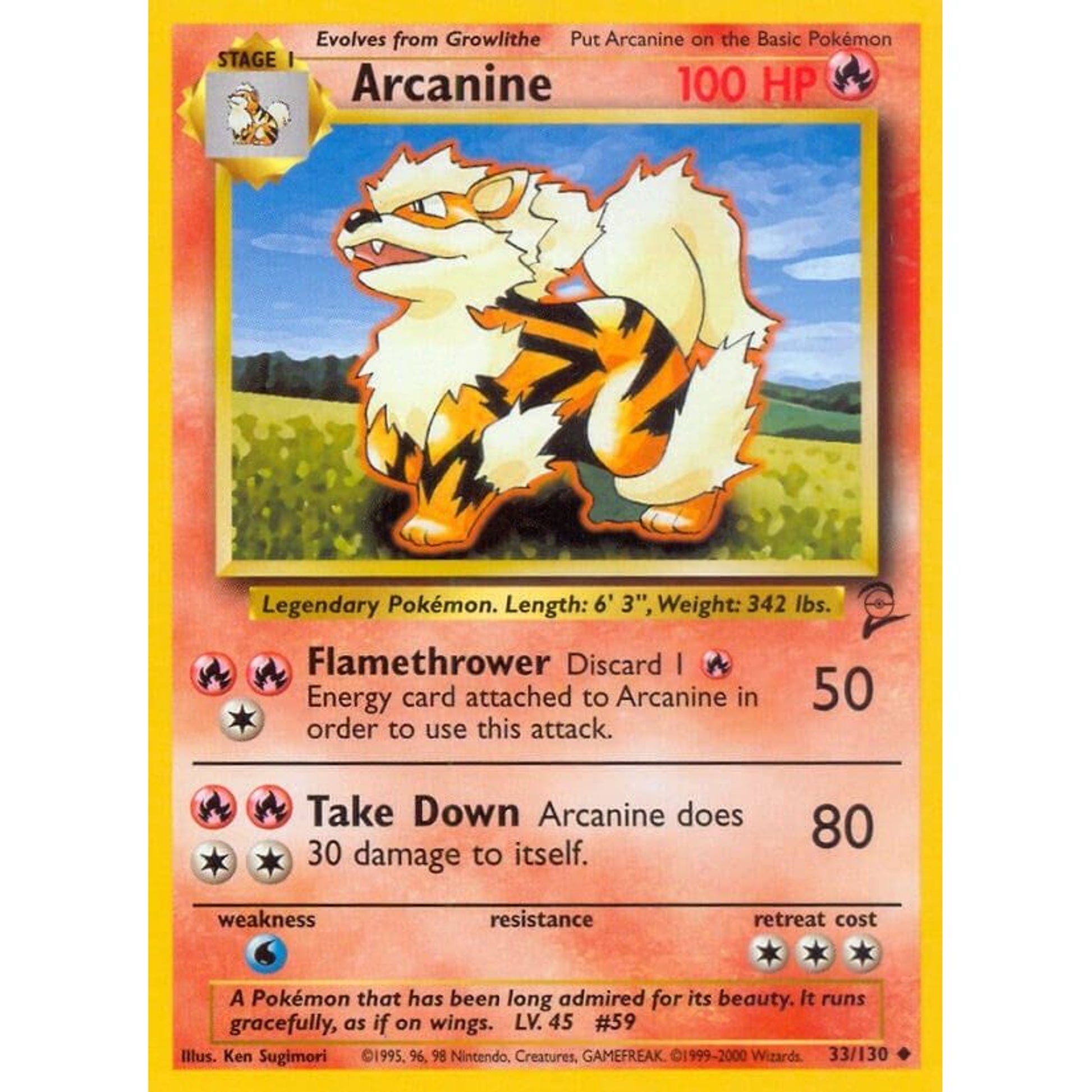 Image for Arcanine (033/130) (BS2) - Pokemon