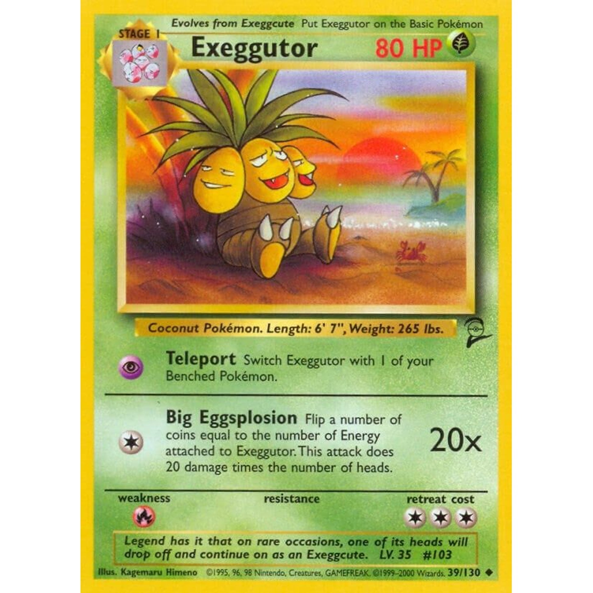 Image for Exeggutor (039/130) (BS2) - Pokemon