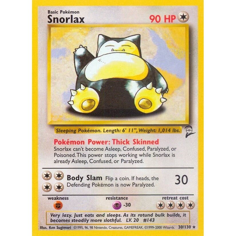 Image for Snorlax (030/130) (BS2) - Pokemon