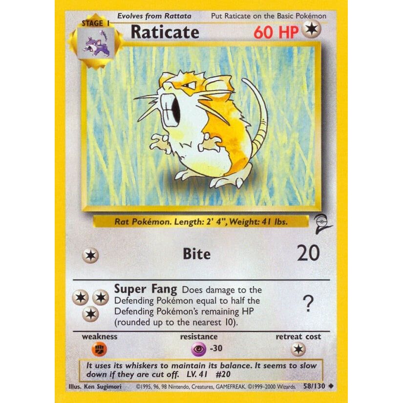 Image for Raticate (058/130) (BS2) - Pokemon