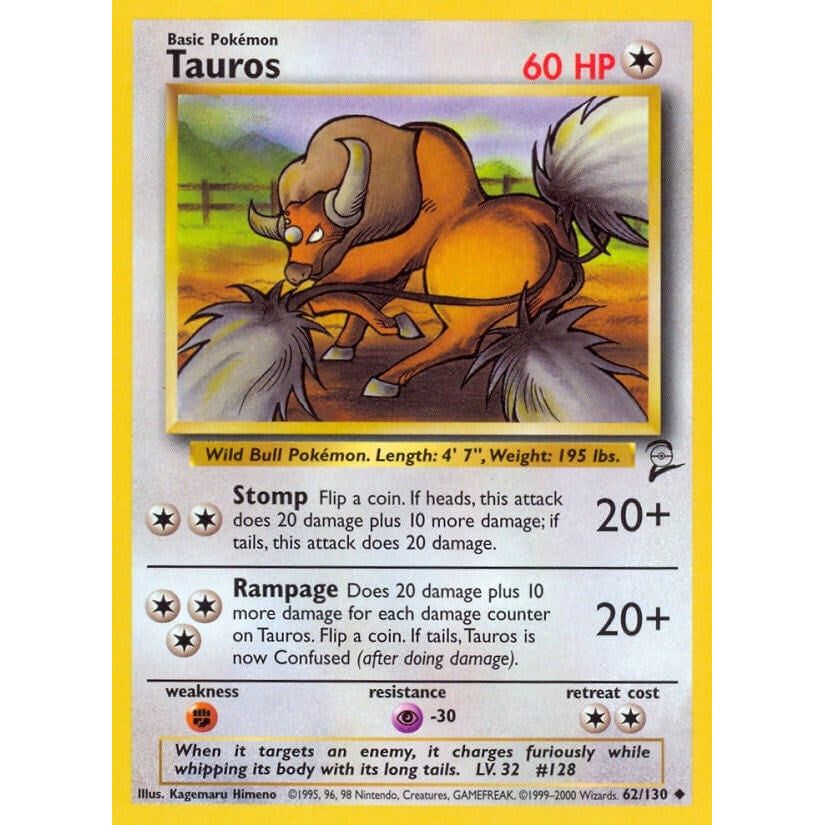 Image for Tauros (062/130) (BS2) - Pokemon