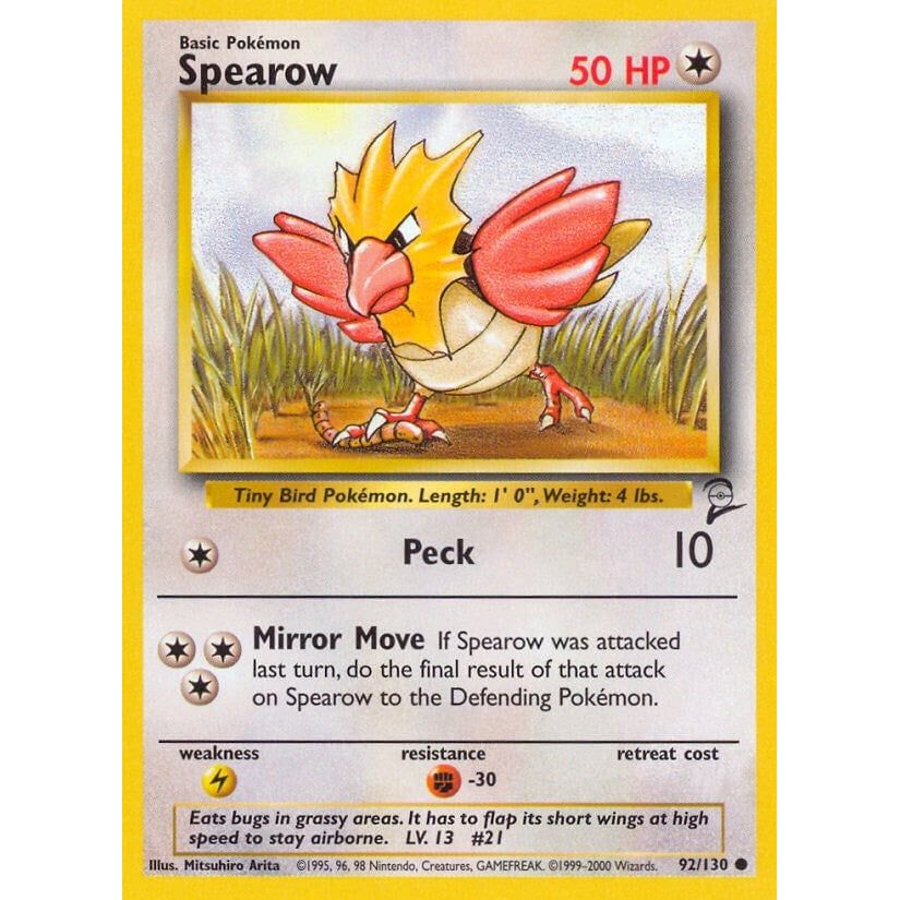 Image for Spearow (092/130) (BS2) - Pokemon