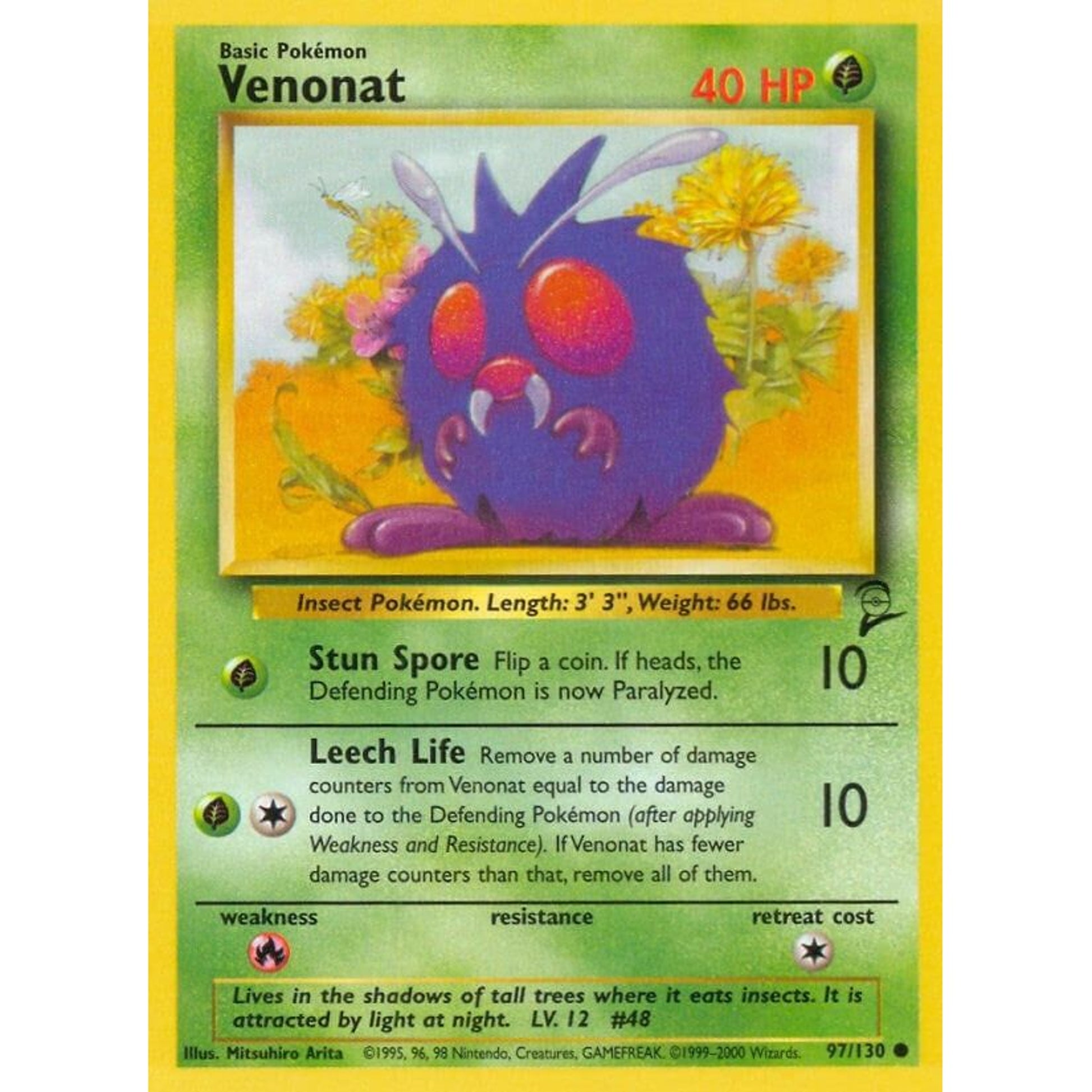 Image for Venonat (097/130) (BS2) - Pokemon