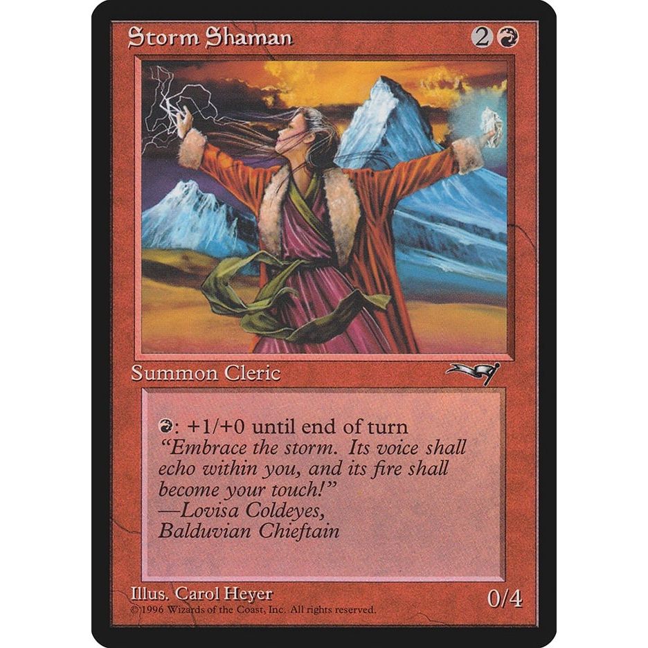 Image for Storm Shaman (Female) (119) (ALL) - Magic: The Gathering