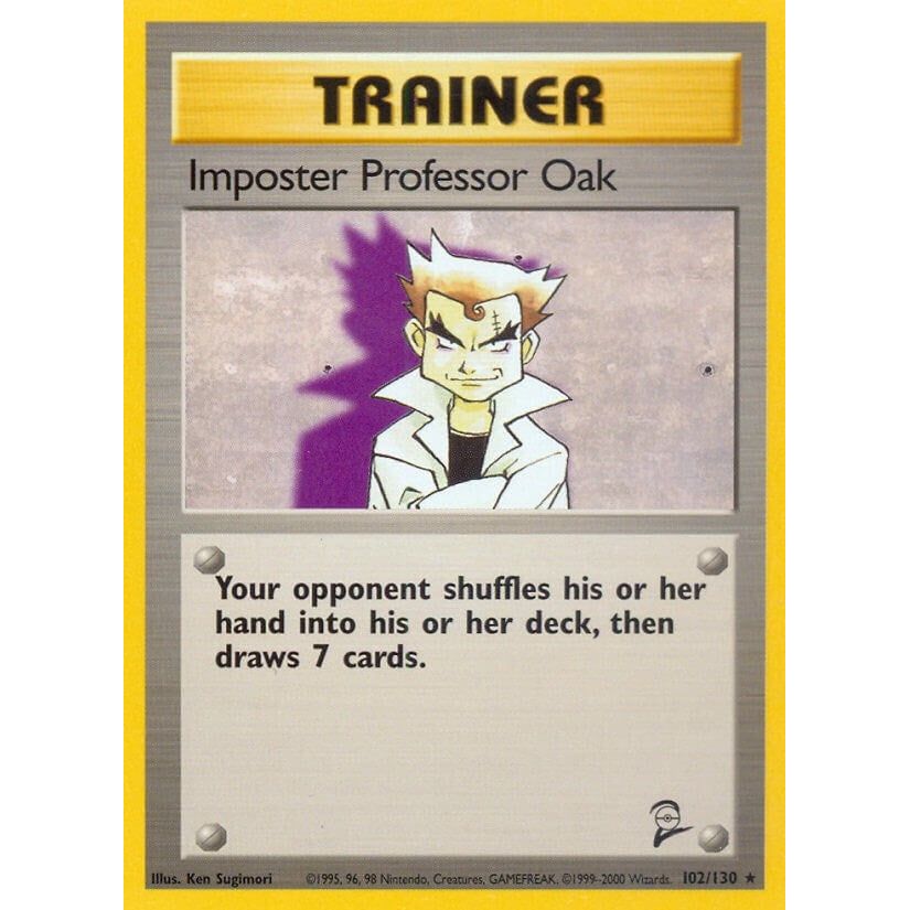 Image for Imposter Professor Oak (102/130) (BS2) - Pokemon