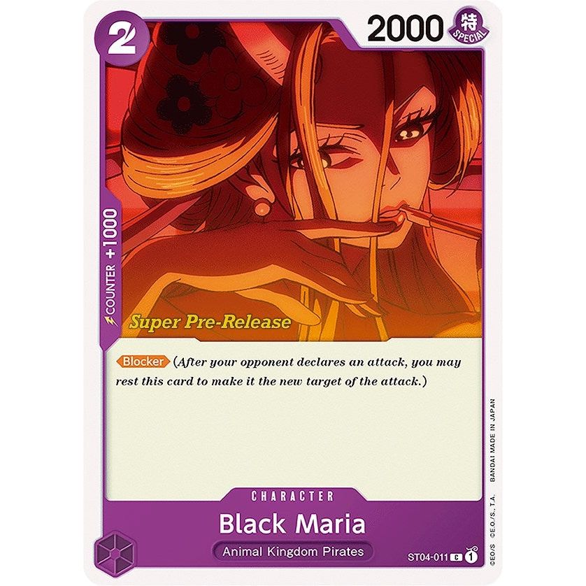 Image for Black Maria (ST04-011) (ST-04 PRE) - One Piece Card Game