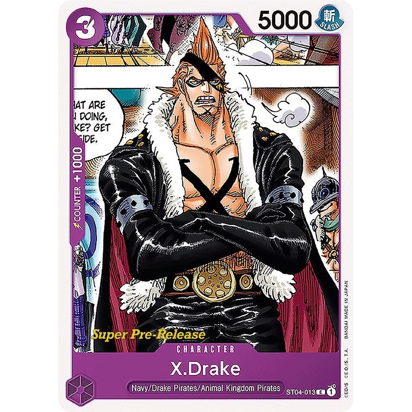 Image for X.Drake (ST04-013) (ST-04 PRE) - One Piece Card Game