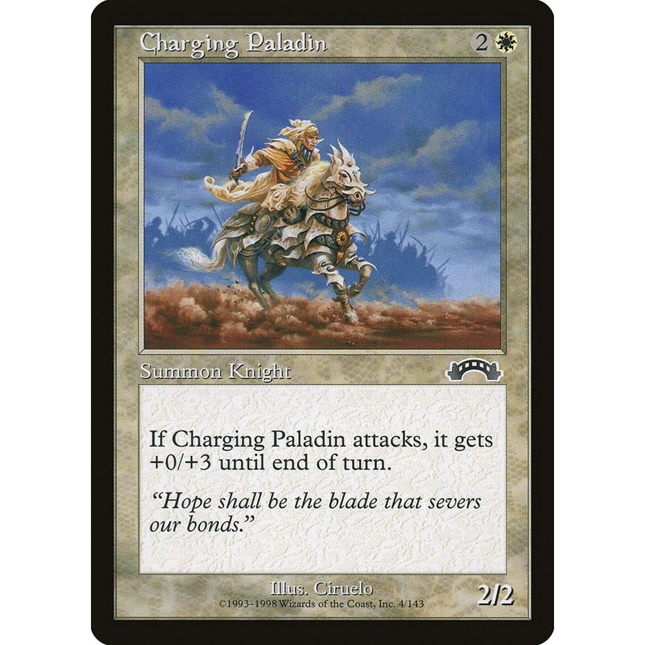 Image for Charging Paladin (4) (EXO) - Magic: The Gathering