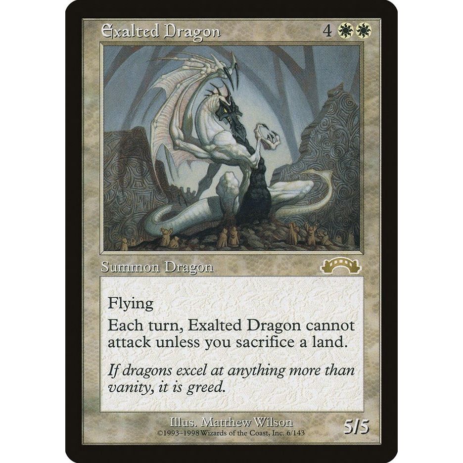 Image for Exalted Dragon (6) (EXO) - Magic: The Gathering