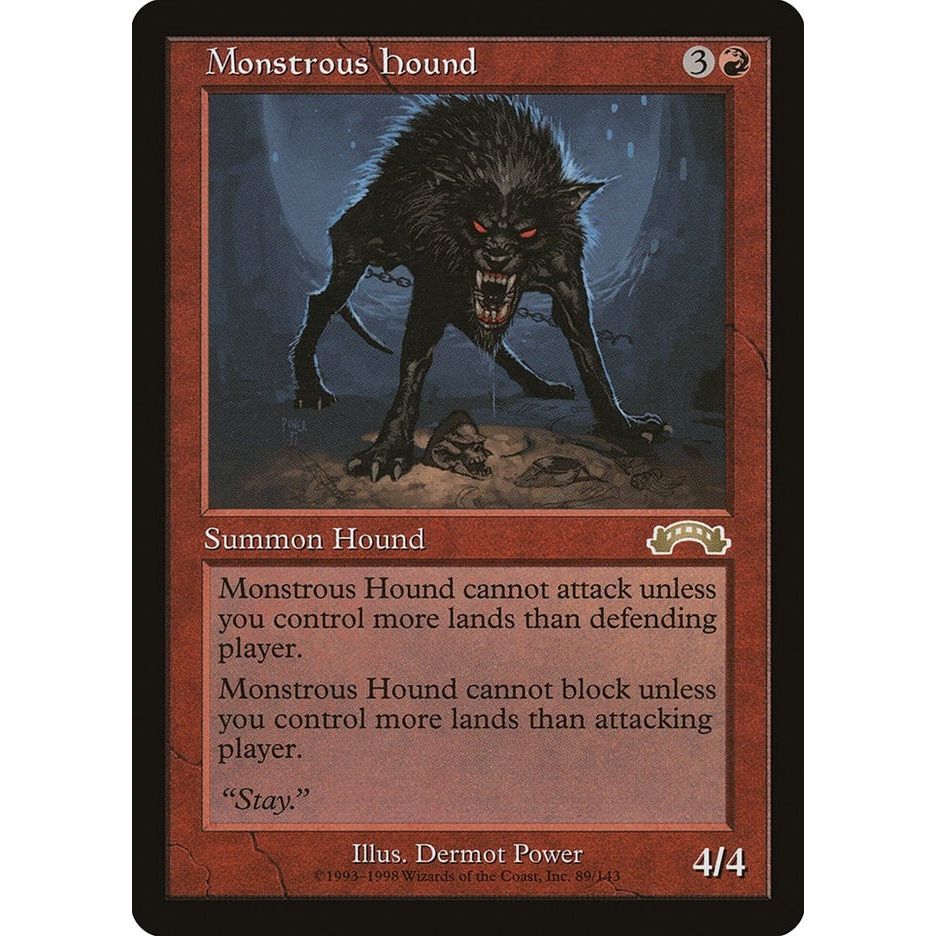 Image for Monstrous Hound (89) (EXO) - Magic: The Gathering