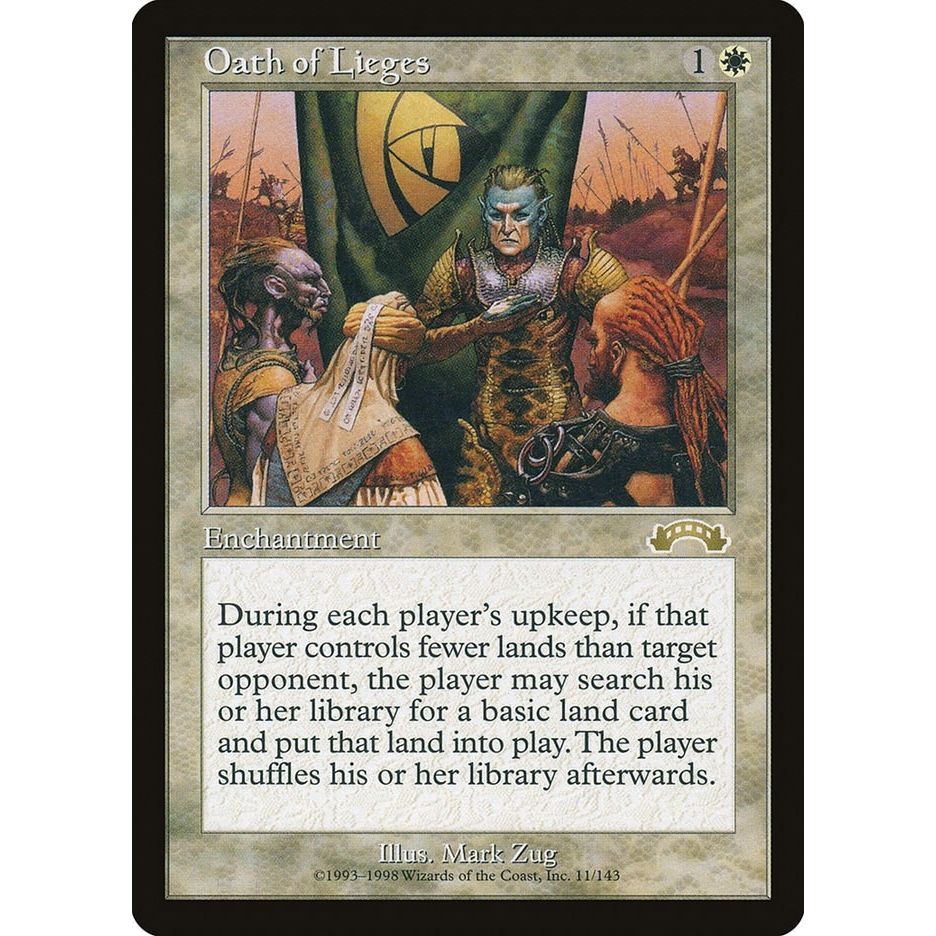 Image for Oath of Lieges (11) (EXO) - Magic: The Gathering