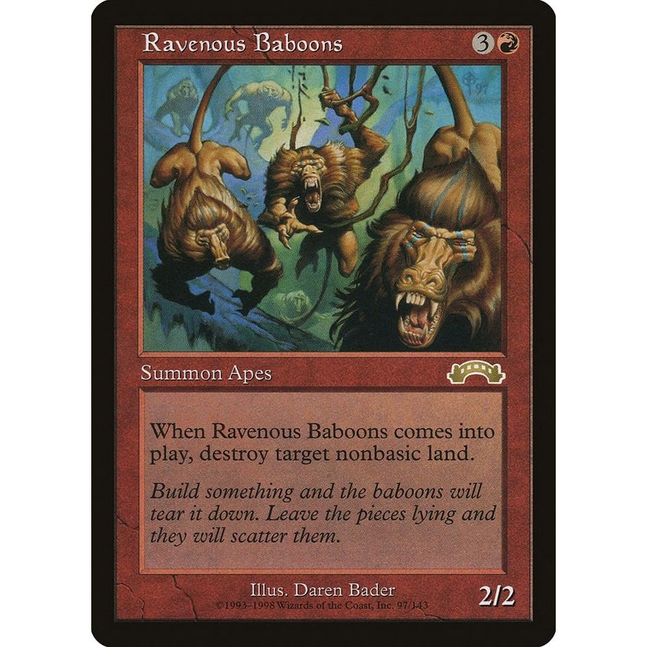 Image for Ravenous Baboons (97) (EXO) - Magic: The Gathering