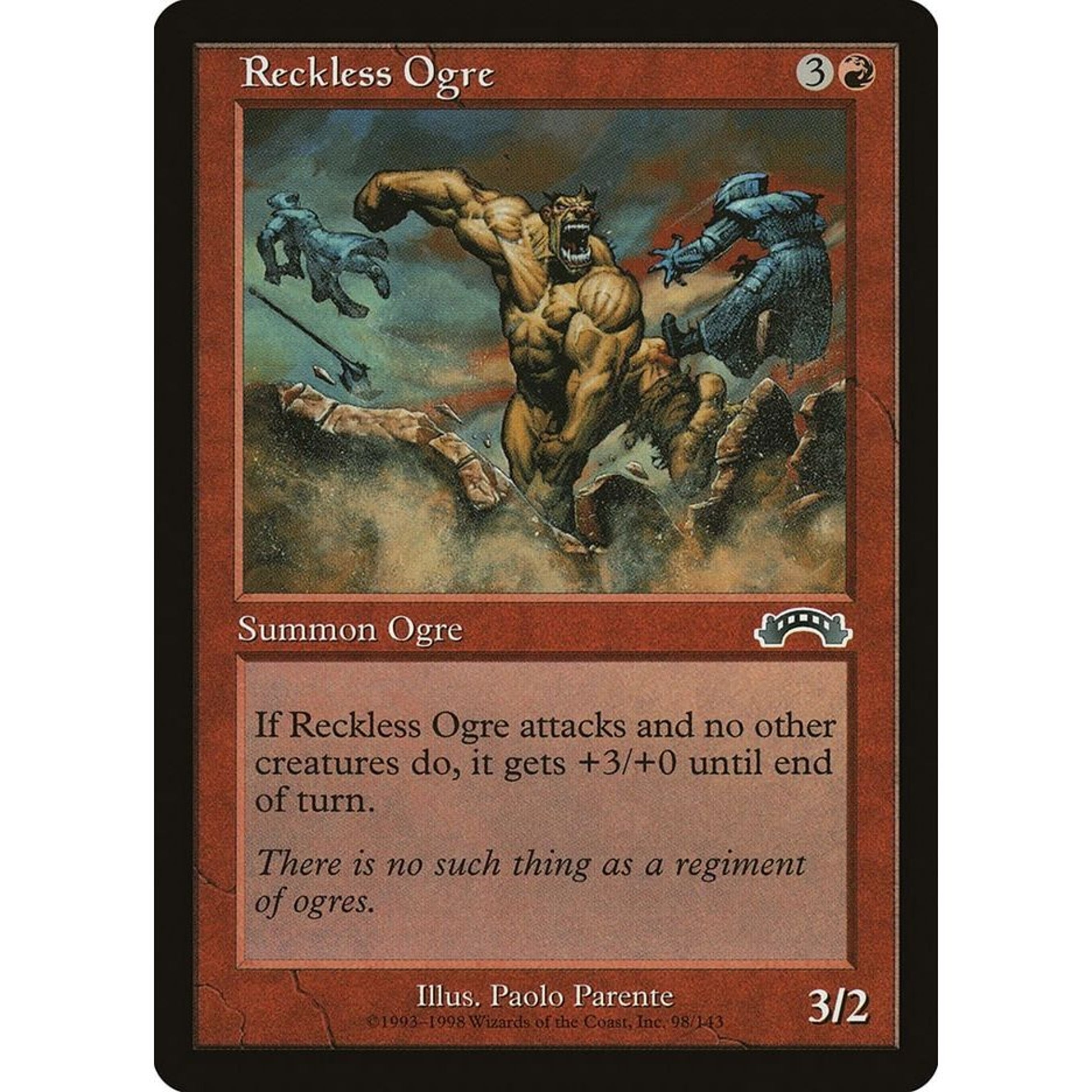 Image for Reckless Ogre (98) (EXO) - Magic: The Gathering