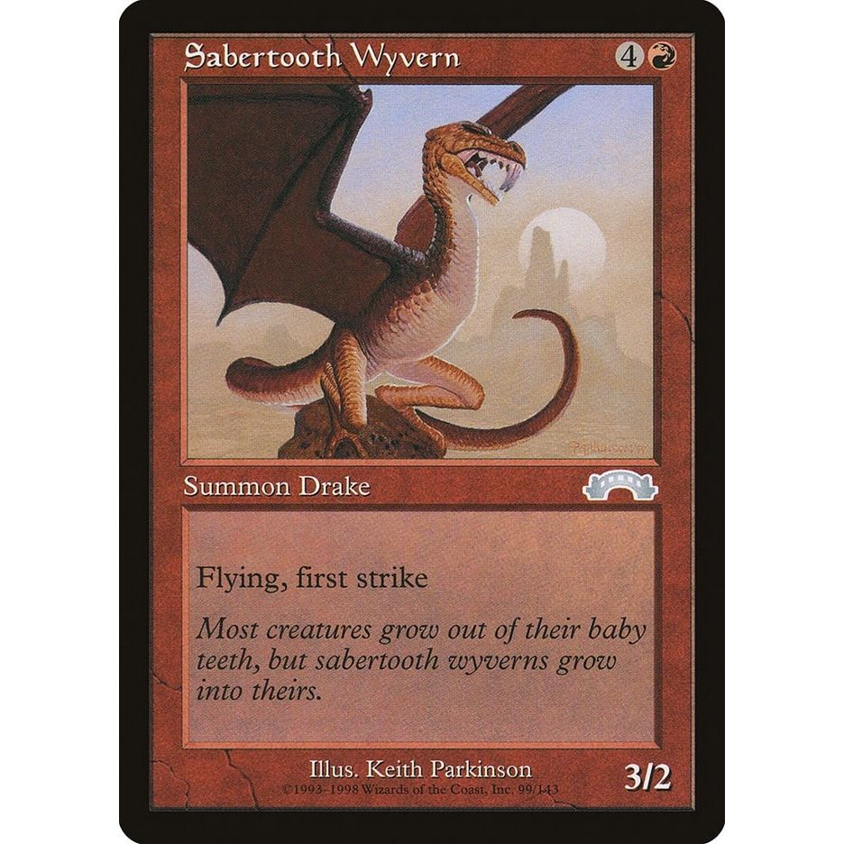 Image for Sabertooth Wyvern (99) (EXO) - Magic: The Gathering