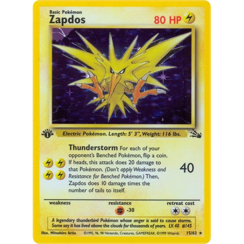 Image for Zapdos (15) (15/62) (FO) - Pokemon