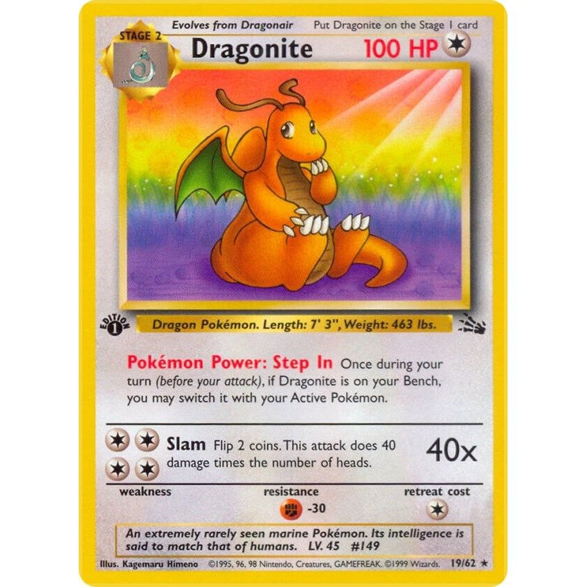 Image for Dragonite (19) (19/62) (FO) - Pokemon