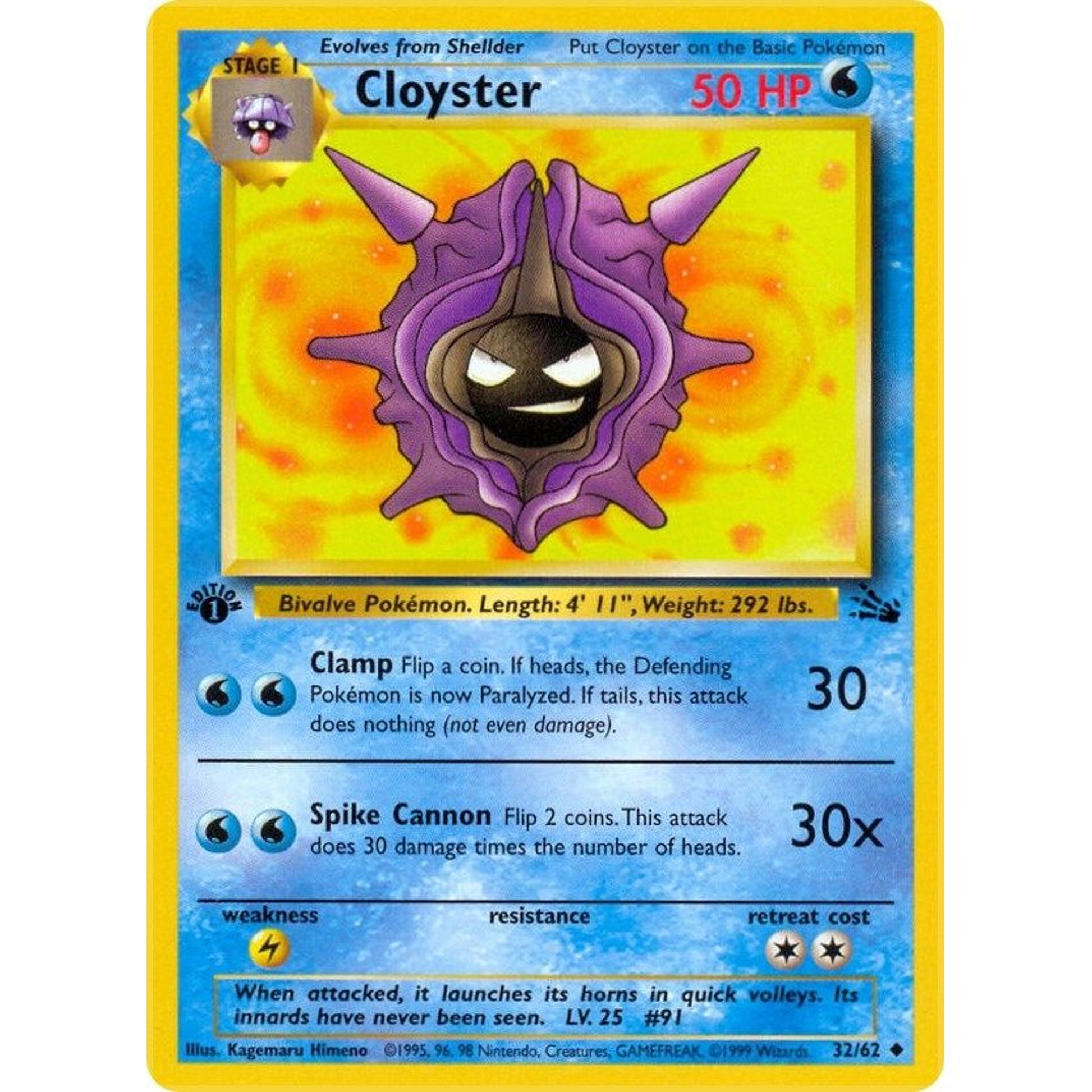 Image for Cloyster (32/62) (FO) - Pokemon