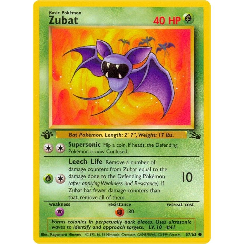 Image for Zubat (57/62) (FO) - Pokemon