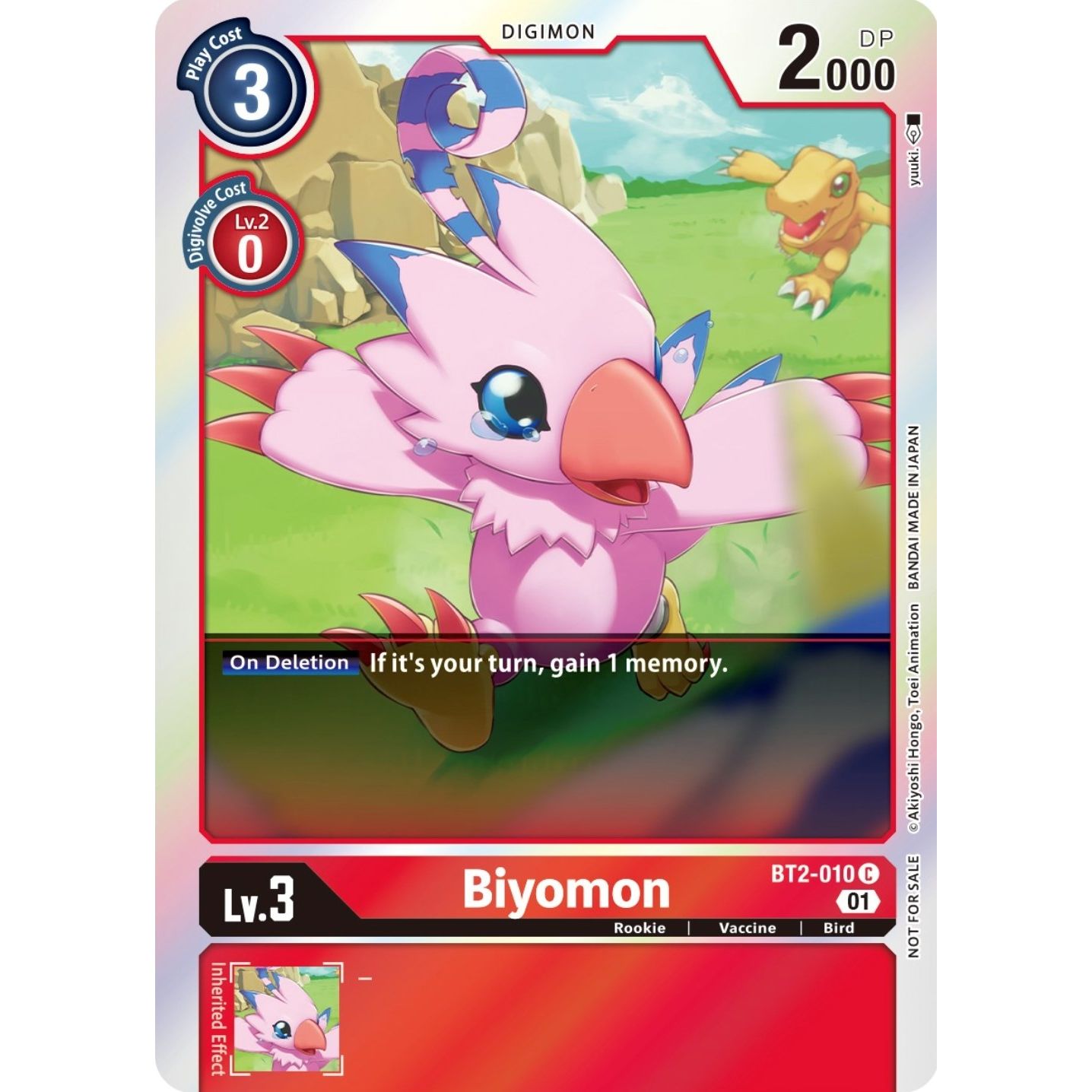 Image for Biyomon - BT2-010 (ST-11 Special Entry Pack) (BT2-010 C) (BT01-03A) - Digimon Card Game