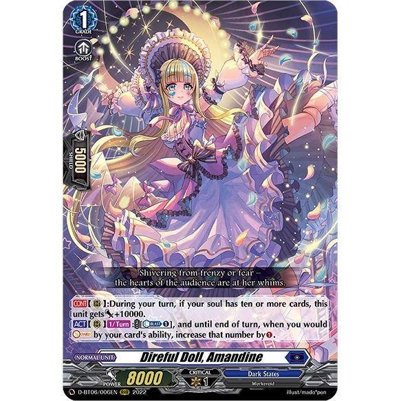 Image for Direful Doll, Amandine (D-BT06/006EN) (D-BT06) - Cardfight Vanguard