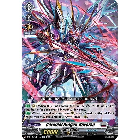 Image for Cardinal Dragon, Nuvorea (D-BT06/027EN) (D-BT06) - Cardfight Vanguard