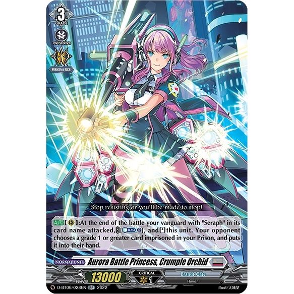 Image for Aurora Battle Princess, Crumple Orchid (D-BT06/028EN) (D-BT06) - Cardfight Vanguard