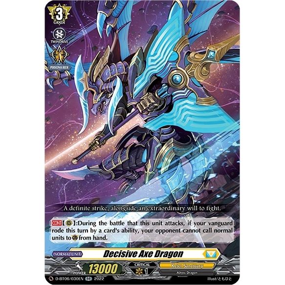 Image for Decisive Axe Dragon (D-BT06/030EN) (D-BT06) - Cardfight Vanguard
