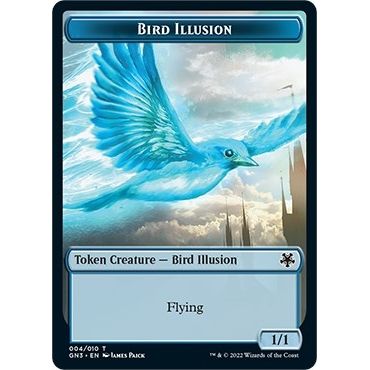 Image for Bird Illusion // Elf Warrior Double-Sided Token (4 // 9) (GN3) - Magic: The Gathering