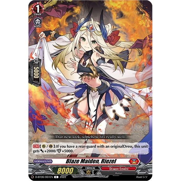 Image for Blaze Maiden, Riezel (D-BT06/061EN) (D-BT06) - Cardfight Vanguard