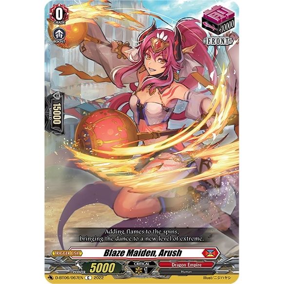 Image for Blaze Maiden, Arush (D-BT06/067EN) (D-BT06) - Cardfight Vanguard