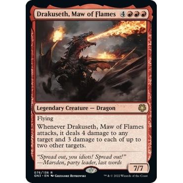 Image for Drakuseth, Maw of Flames (76) (GN3) - Magic: The Gathering