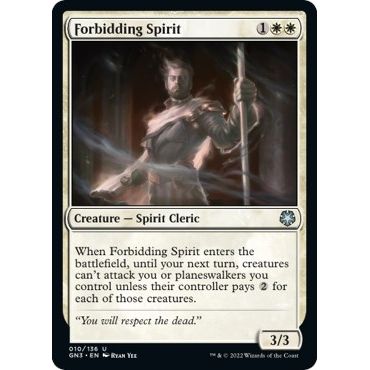 Image for Forbidding Spirit (10) (GN3) - Magic: The Gathering