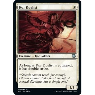 Image for Kor Duelist (13) (GN3) - Magic: The Gathering