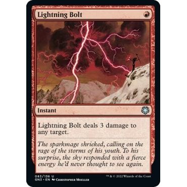 Image for Lightning Bolt (83) (GN3) - Magic: The Gathering
