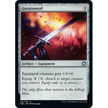 Image for Greatsword (116) (GN3) - Magic: The Gathering