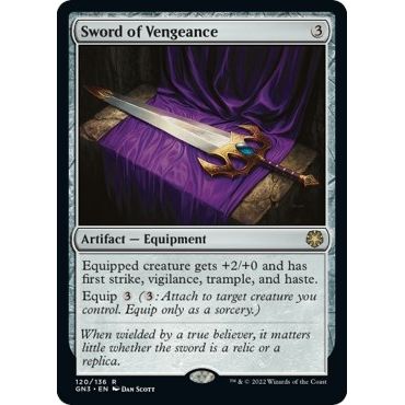 Image for Sword of Vengeance (120) (GN3) - Magic: The Gathering