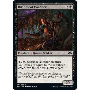 Image for Bushmeat Poacher (44) (GN3) - Magic: The Gathering