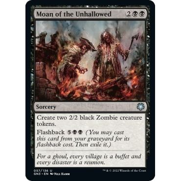 Image for Moan of the Unhallowed (57) (GN3) - Magic: The Gathering