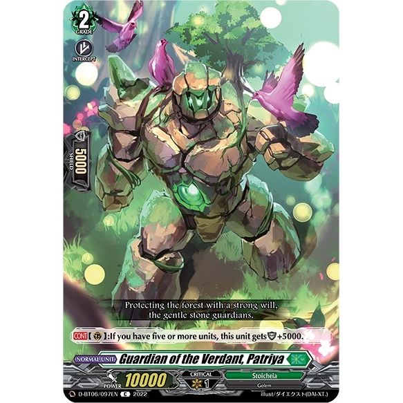 Image for Guardian of the Verdant, Patriya (D-BT06/097EN) (D-BT06) - Cardfight Vanguard