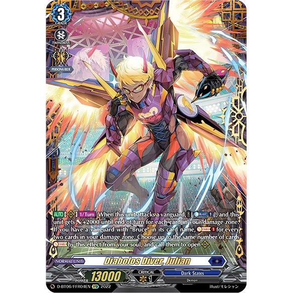 Image for Diabolos Diver, Julian (FFR) (D-BT06/FFR04EN) (D-BT06) - Cardfight Vanguard