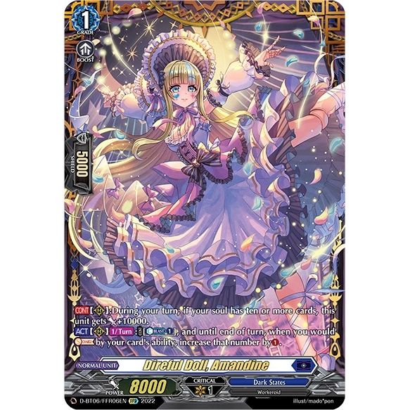 Image for Direful Doll, Amandine (FFR) (D-BT06/FFR06EN) (D-BT06) - Cardfight Vanguard