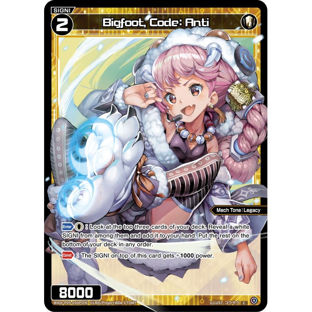 Image for Bigfoot, Code: Anti (Parallel Foil) (WXDi-P05-050P[EN]) (WXDi-P05) - WIXOSS
