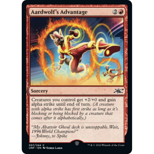 Image for Aardwolf's Advantage (97) (UNF) - Magic: The Gathering
