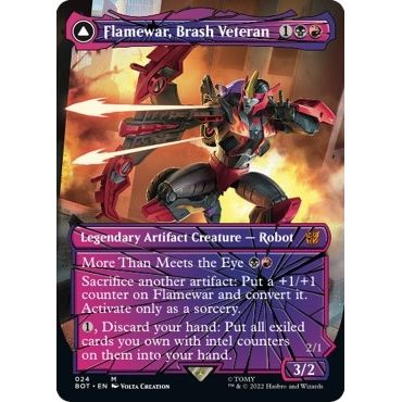 Image for Flamewar, Brash Veteran (Shattered Glass) (24) (BOT) - Magic: The Gathering