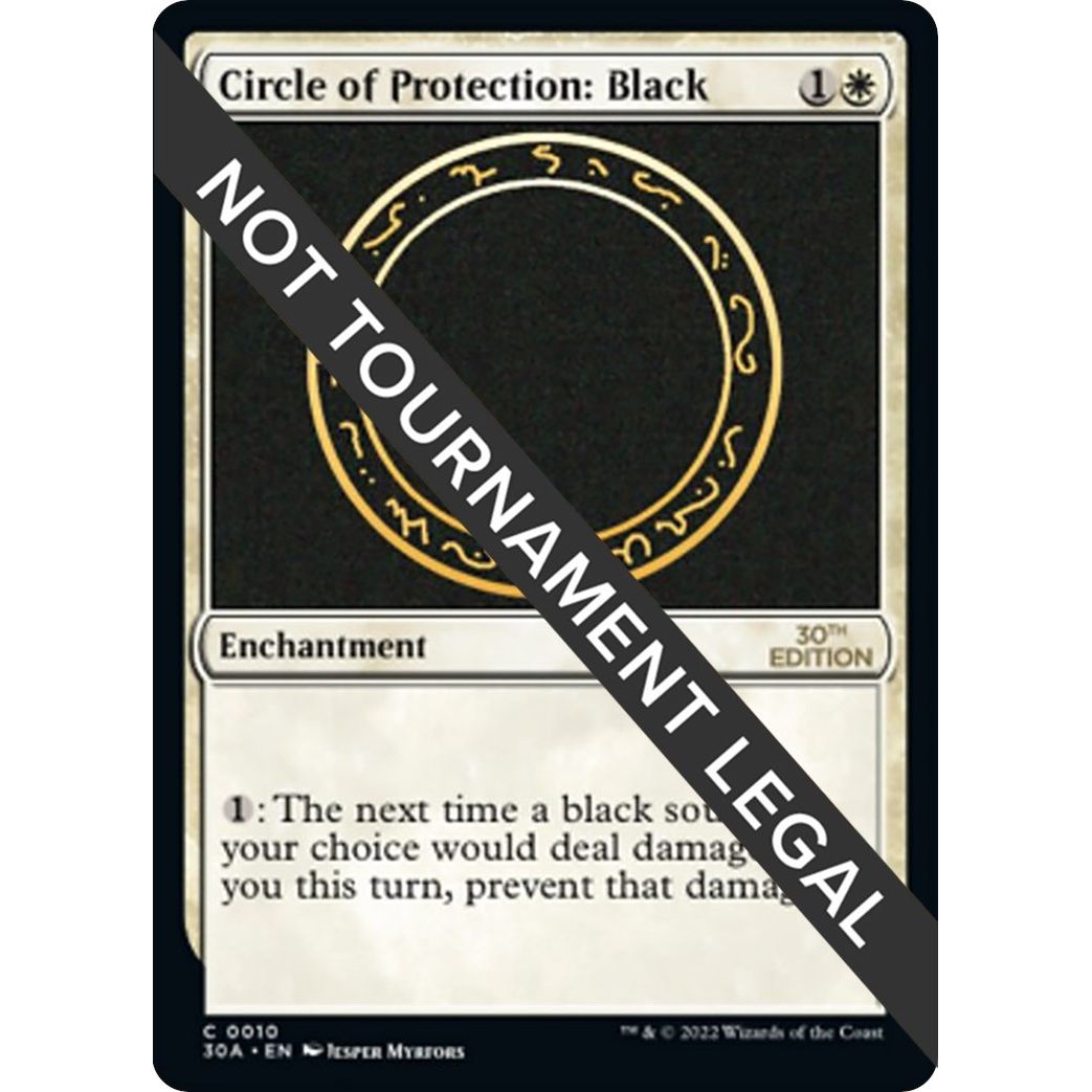 Image for Circle of Protection: Black (10) (30A) - Magic: The Gathering