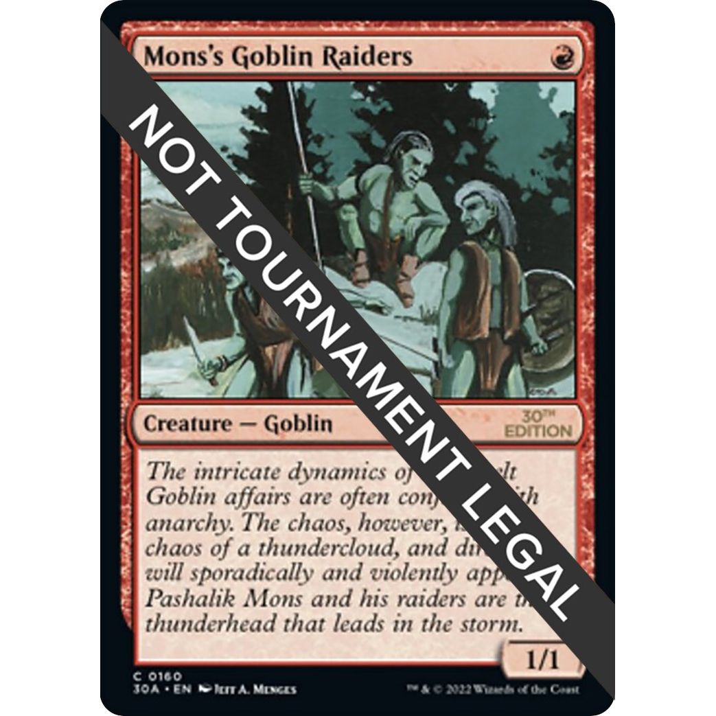 Image for Mons's Goblin Raiders (160) (30A) - Magic: The Gathering