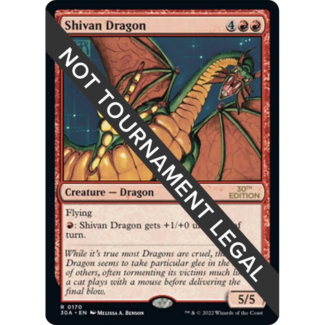 Image for Shivan Dragon (170) (30A) - Magic: The Gathering