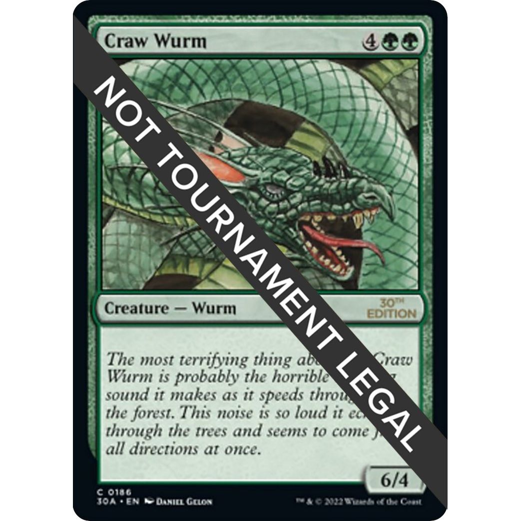 Image for Craw Wurm (186) (30A) - Magic: The Gathering