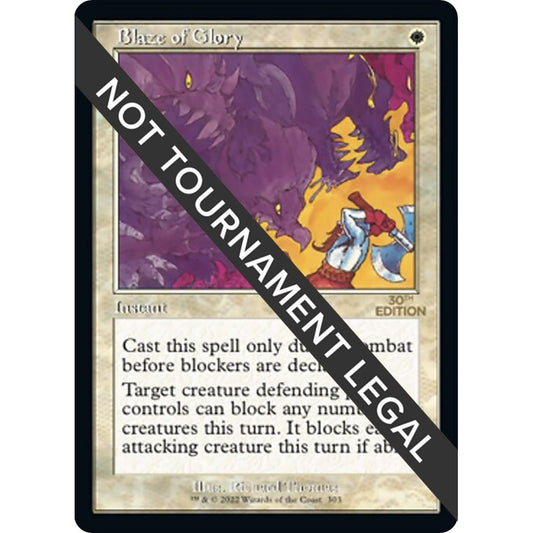 Image for Blaze of Glory (Retro Frame) (303) (30A) - Magic: The Gathering